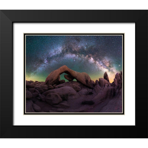 Archs Gallery Black Modern Wood Framed Art Print with Double Matting by Bandyopadhyay, Atanu