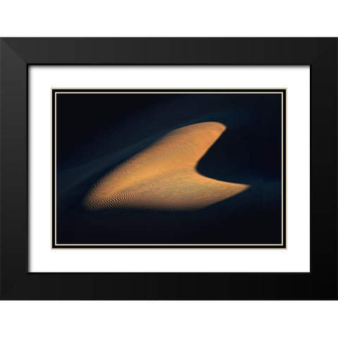 Real Heart In The Desert Black Modern Wood Framed Art Print with Double Matting by Behzad, Majid