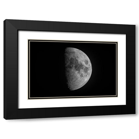 Luna Black Modern Wood Framed Art Print with Double Matting by C. Sink, Jeffrey