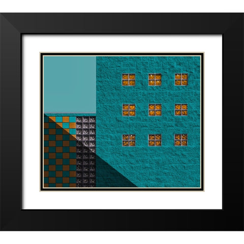 Po Box Black Modern Wood Framed Art Print with Double Matting by Labagnara, Roxana