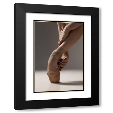 La Vigne Black Modern Wood Framed Art Print with Double Matting by Marnovin