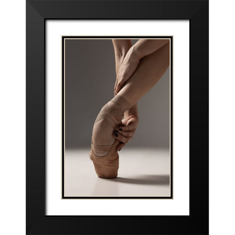 La Vigne Black Modern Wood Framed Art Print with Double Matting by Marnovin