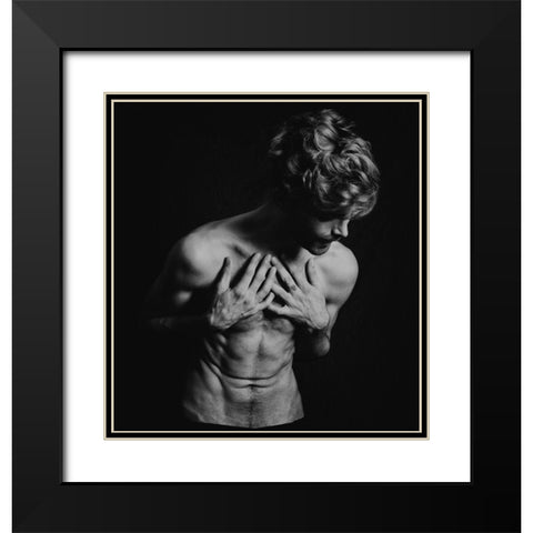 IM Alive! Black Modern Wood Framed Art Print with Double Matting by Haghi, Babak