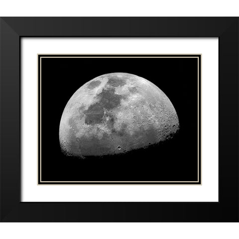 Oh Look At The Moon, Shes Shining Up There Black Modern Wood Framed Art Print with Double Matting by Chakraborty, Mainak