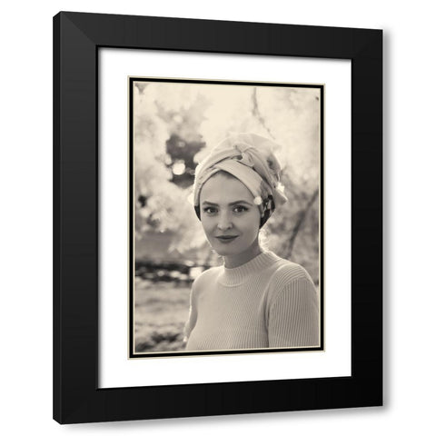 D. Black Modern Wood Framed Art Print with Double Matting by Prioteasa, Sebastian