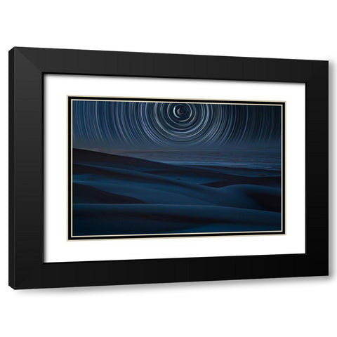 Infinity And Beyond Black Modern Wood Framed Art Print with Double Matting by Azimaie, Asef
