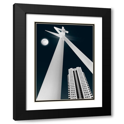 Hanging By A Thread Black Modern Wood Framed Art Print with Double Matting by Garcia, Helena