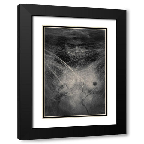 Untitled Black Modern Wood Framed Art Print with Double Matting by Bousca, Bogdan
