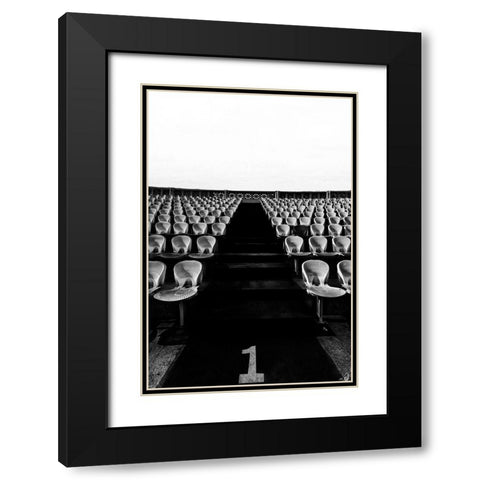 Untitled Black Modern Wood Framed Art Print with Double Matting by Hishamtwhed