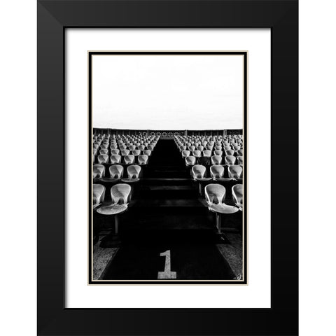 Untitled Black Modern Wood Framed Art Print with Double Matting by Hishamtwhed