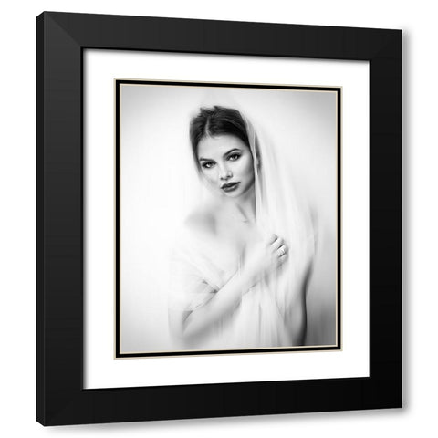 Sadness Black Modern Wood Framed Art Print with Double Matting by Punyet Miro, Carles