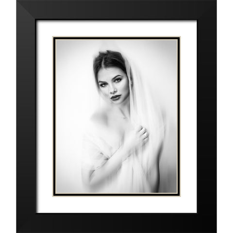 Sadness Black Modern Wood Framed Art Print with Double Matting by Punyet Miro, Carles
