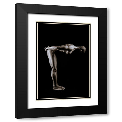K.E.V Black Modern Wood Framed Art Print with Double Matting by Huber, Markus