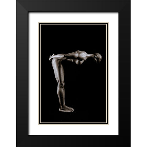 K.E.V Black Modern Wood Framed Art Print with Double Matting by Huber, Markus
