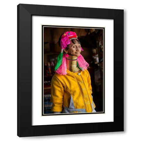 My Pride Black Modern Wood Framed Art Print with Double Matting by Suharini, Mieke
