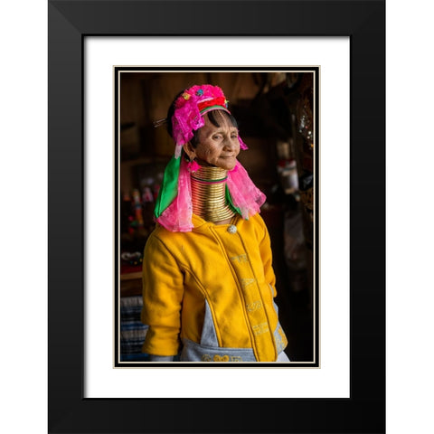 My Pride Black Modern Wood Framed Art Print with Double Matting by Suharini, Mieke