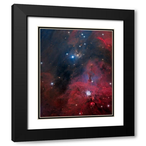 Ngc 1999 Black Modern Wood Framed Art Print with Double Matting by Chander, Vikas