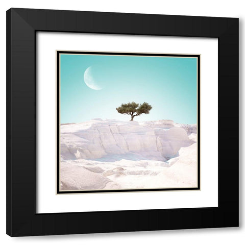 Alien Island. part 4 Black Modern Wood Framed Art Print with Double Matting by Frey, Eva