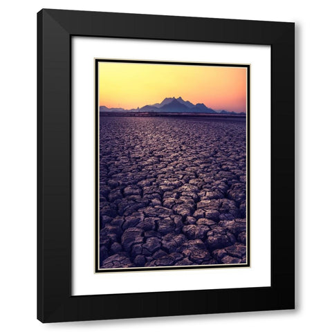 Thirst Black Modern Wood Framed Art Print with Double Matting by Seo, Tiger