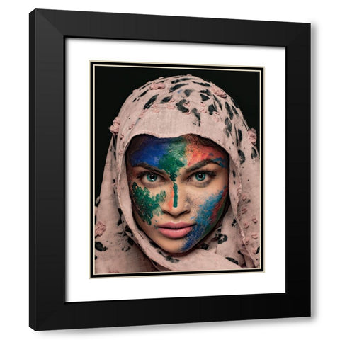 DUALITY Black Modern Wood Framed Art Print with Double Matting by Chattopadhyay, Debasish