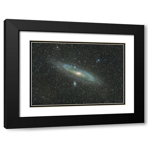 Andromede Black Modern Wood Framed Art Print with Double Matting by Artemoff, Pierre