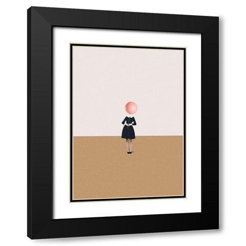 Obvious imperfections Black Modern Wood Framed Art Print with Double Matting by Leon, Maarten