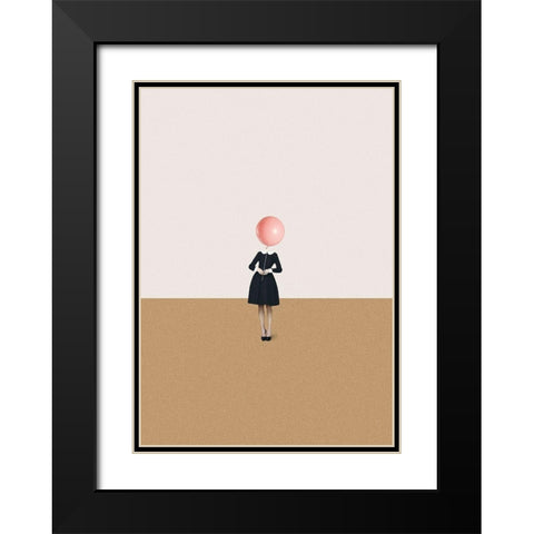 Obvious imperfections Black Modern Wood Framed Art Print with Double Matting by Leon, Maarten