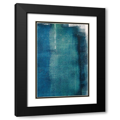 Painted Textures Black Modern Wood Framed Art Print with Double Matting by Mossholder, Tim