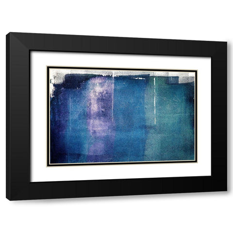 Painted Textures Black Modern Wood Framed Art Print with Double Matting by Mossholder, Tim