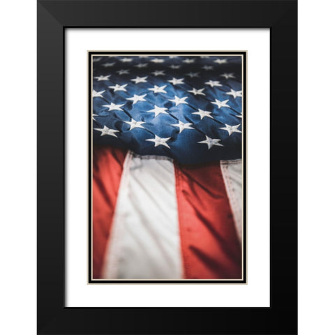 Old Glory Black Modern Wood Framed Art Print with Double Matting by Mossholder, Tim