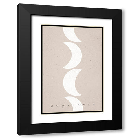 Moonlover Black Modern Wood Framed Art Print with Double Matting by Sawall, Anastasia