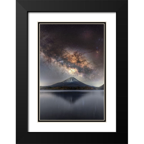 Sanctuary of Stars Black Modern Wood Framed Art Print with Double Matting by Harlock