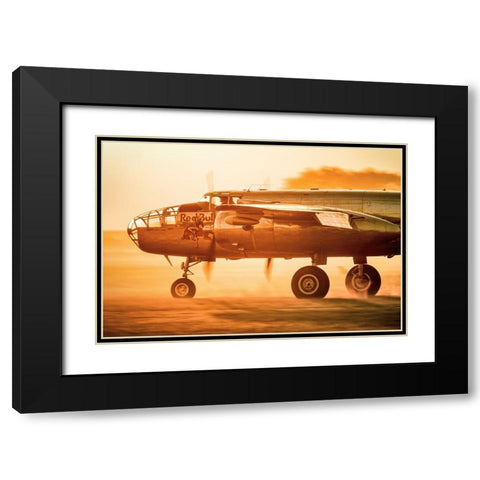 Sun ride Black Modern Wood Framed Art Print with Double Matting by Wrobel, Piotr