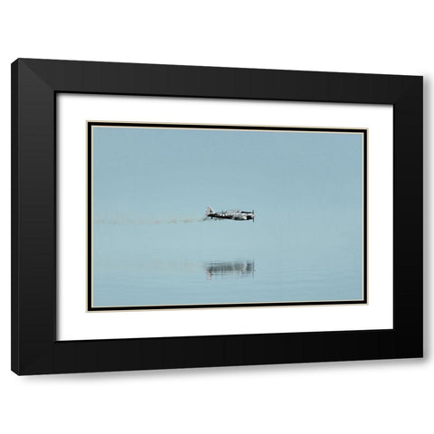Fly low Black Modern Wood Framed Art Print with Double Matting by Cederberg, Marcus