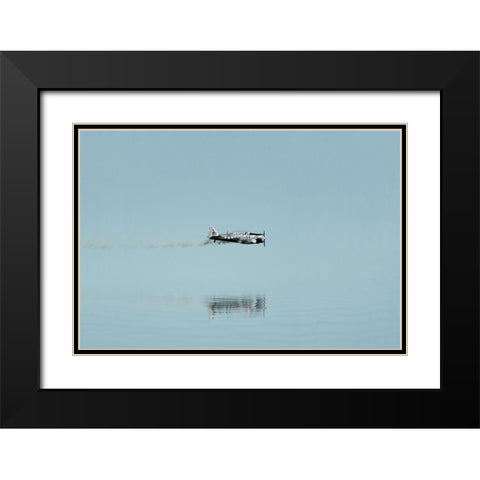 Fly low Black Modern Wood Framed Art Print with Double Matting by Cederberg, Marcus
