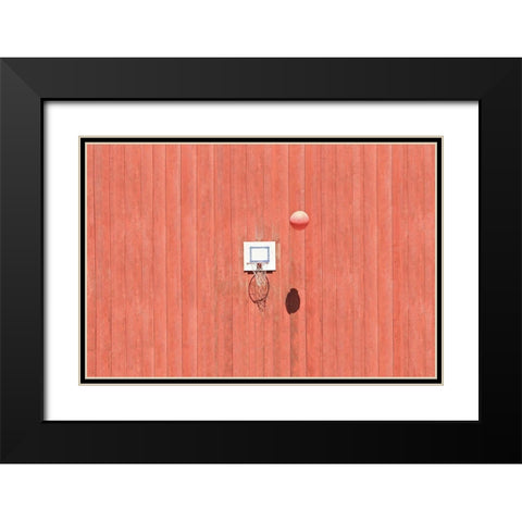 In or out Black Modern Wood Framed Art Print with Double Matting by Cederberg, Marcus