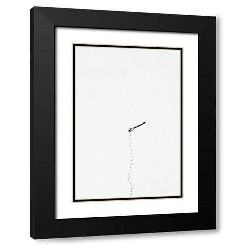 Yeti Black Modern Wood Framed Art Print with Double Matting by Cederberg, Marcus