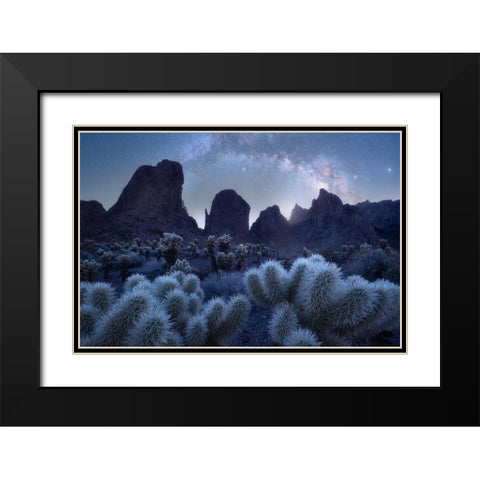 Queen Of Arizona And Her Crown Black Modern Wood Framed Art Print with Double Matting by De, Pritam