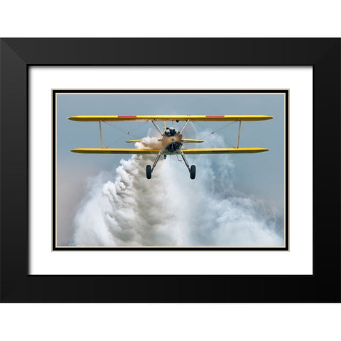 Oldtimer Sterman Black Modern Wood Framed Art Print with Double Matting by Wrobel, Piotr