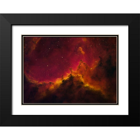 A Mountain In The Heart Black Modern Wood Framed Art Print with Double Matting by Fong, Ken