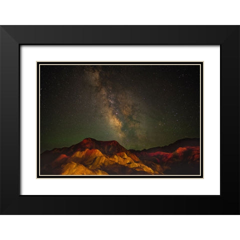 Night Phenomenon Black Modern Wood Framed Art Print with Double Matting by Chakraborty, Chiranjib