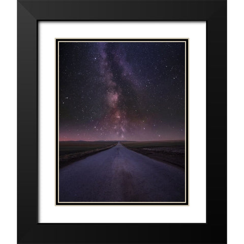 Way To Milky Way Black Modern Wood Framed Art Print with Double Matting by Ilkovic, David