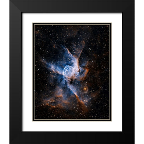 ThorS Helmet Black Modern Wood Framed Art Print with Double Matting by Chander, Vikas