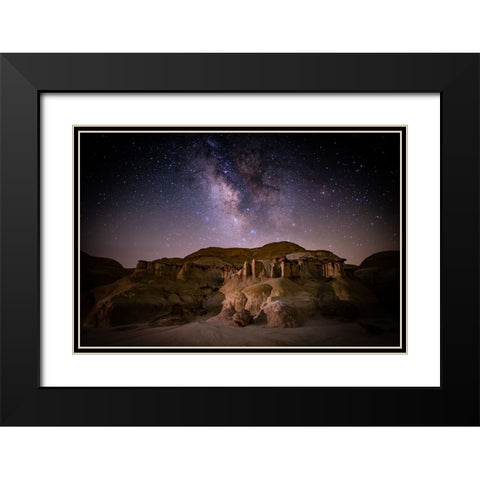 eroded ruins Black Modern Wood Framed Art Print with Double Matting by Sturzbecher, Volkhard