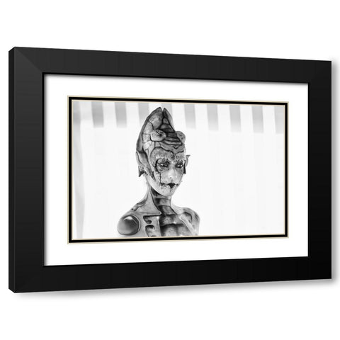 Alien Black Modern Wood Framed Art Print with Double Matting by Klesse, Andreas