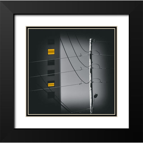 Supply A Demand Black Modern Wood Framed Art Print with Double Matting by Strelok