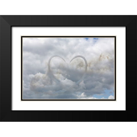 Love is in the air. Black Modern Wood Framed Art Print with Double Matting by Londal, Leif
