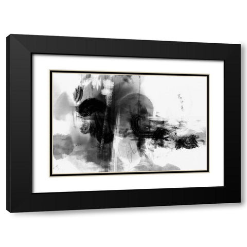 Mono Wild Black Modern Wood Framed Art Print with Double Matting by 1x Studio II
