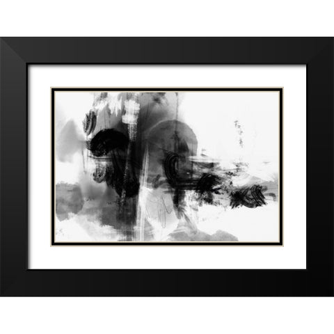 Mono Wild Black Modern Wood Framed Art Print with Double Matting by 1x Studio II