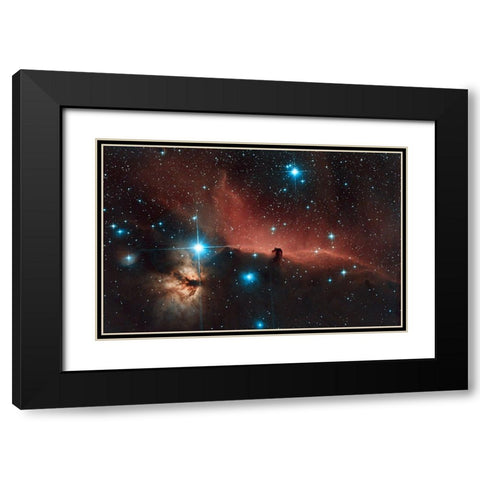 Horse head Nebula Black Modern Wood Framed Art Print with Double Matting by Zhen Yu, James